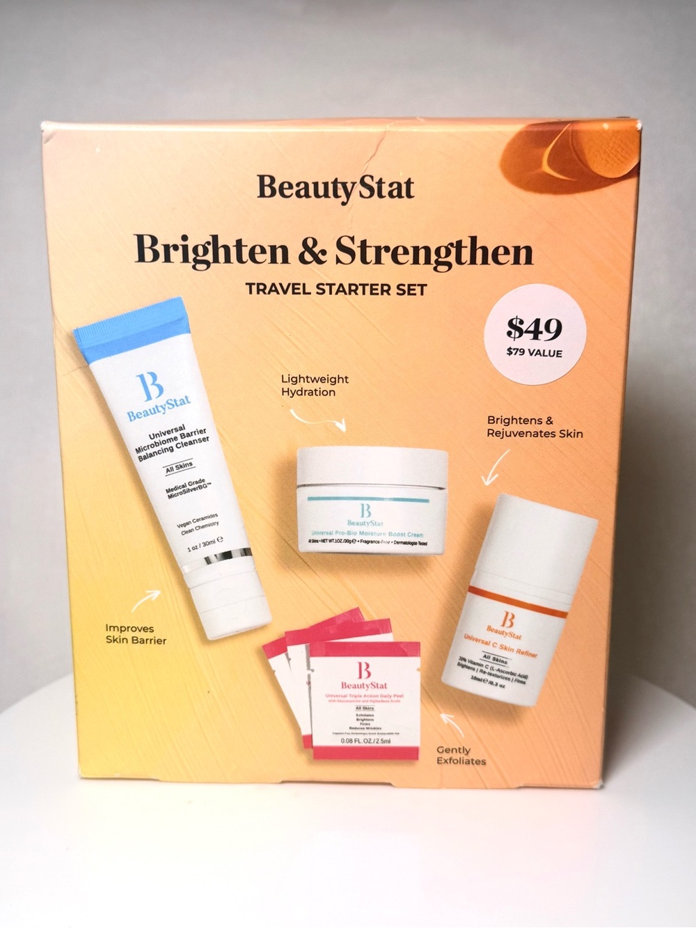 BeautyStat Brighten & Strengthen starter set retail $49